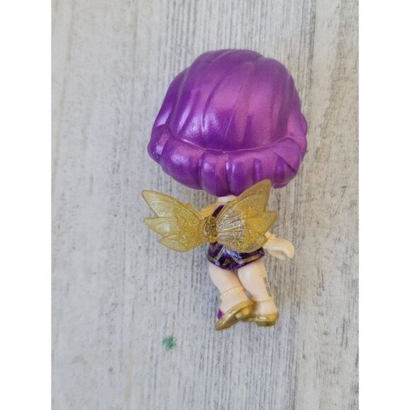 SML purple fairy Angel Girl doll toy figure gold - Picture 4 of 4